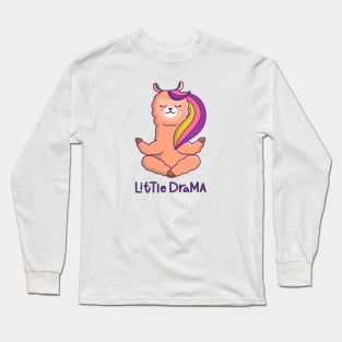 Cute Llama Little Drama Long Sleeve T-Shirt